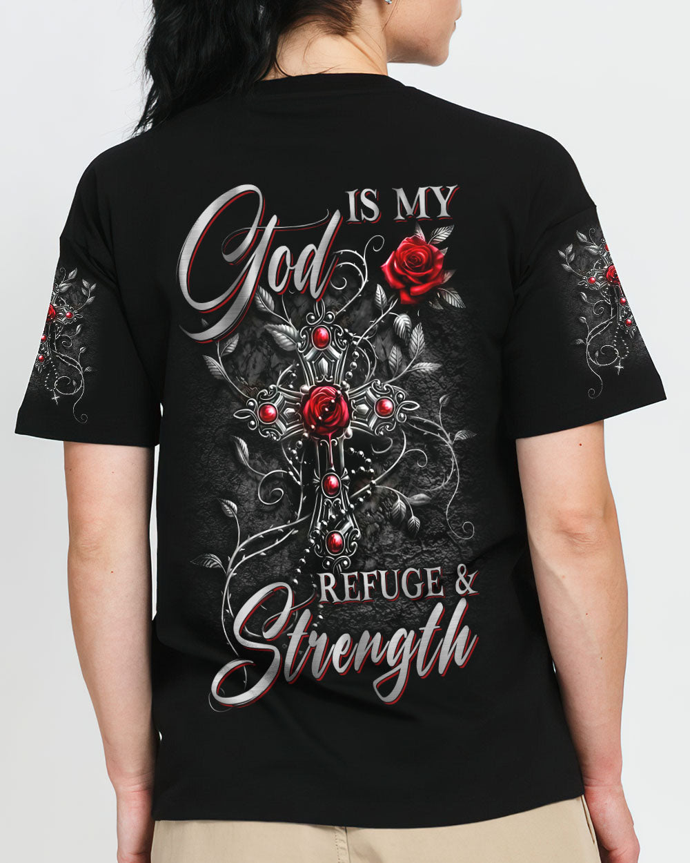 God Is My Refuge And Strength Women's All Over Print Shirt - Yhln2408232