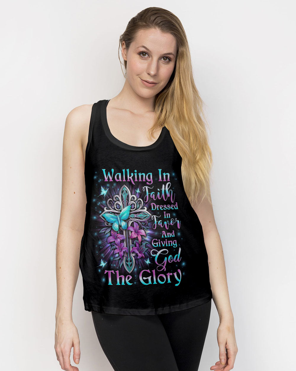 Walking In Faith Dressed In Favor Women's All Over Print Shirt - Yhln2911233