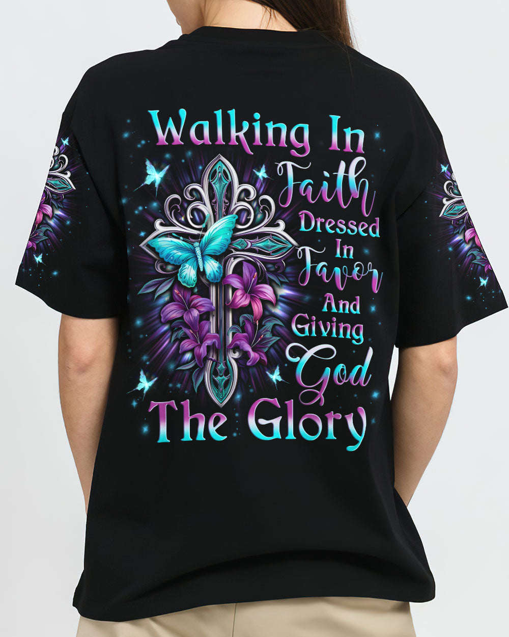 Walking In Faith Dressed In Favor Women's All Over Print Shirt - Yhln2911233