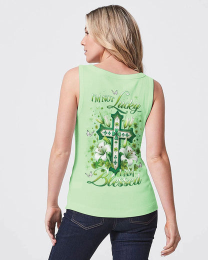 I'm Not Lucky I Am Blessed Women's Patrick's Day All Over Print Shirt - Yhlt0801241