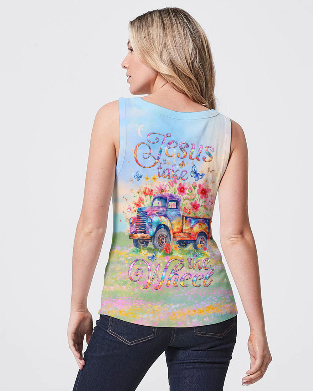 Jesus Take The Wheel Women's All Over Print Shirt - Yhlt1103243