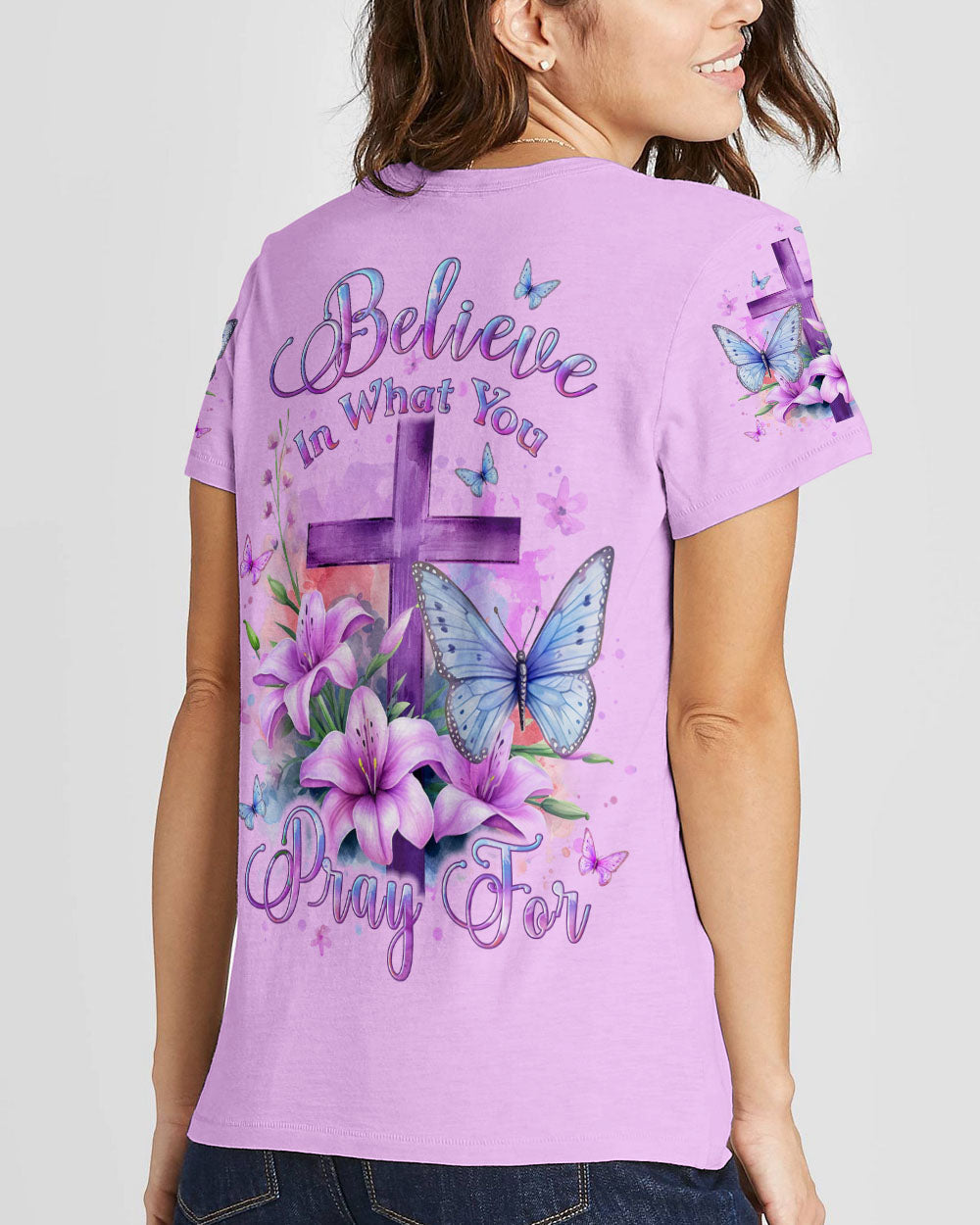 Believe In What You Pray For Women's All Over Print Shirt - Yhlt2011233