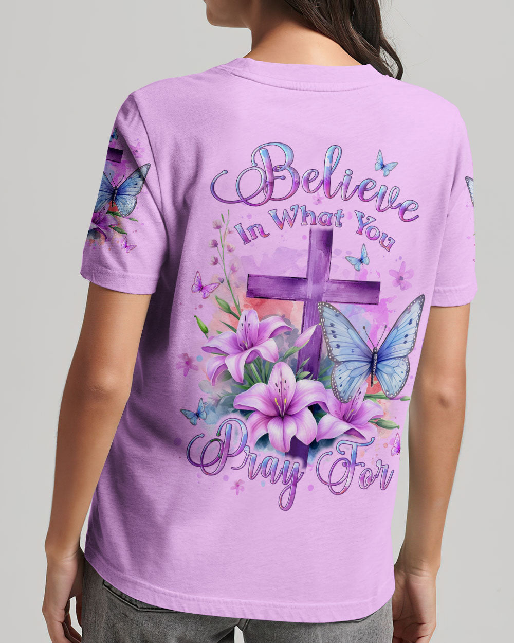 Believe In What You Pray For Women's All Over Print Shirt - Yhlt2011233