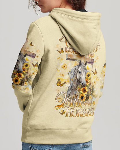 Runs On Jesus And Horses Women's All Over Print - Yhlt2612232