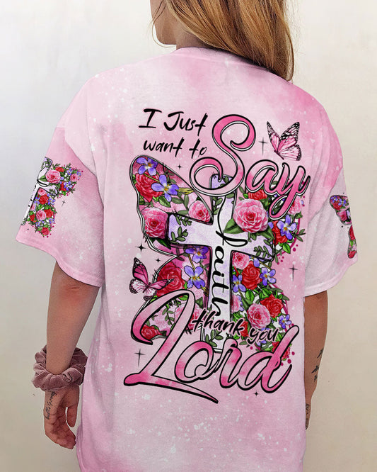 Thank You Lord Women's All Over Print Shirt - Tytm1007232