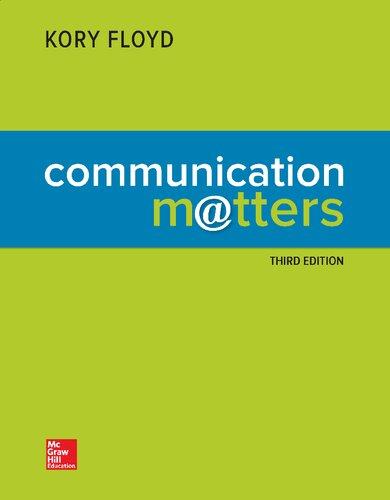Communication Matters 3Rd Edition