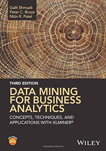 Data Mining For Business Analytics Concepts Techniques And Applications With Xlminer