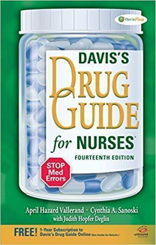 Daviss Drug Guide For Nurses 14Th Edition