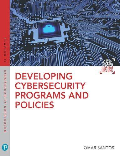 Developing Cybersecurity Programs And Policies