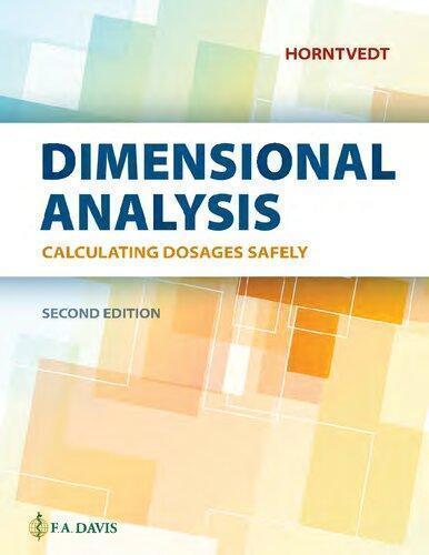 Dimensional Analysis Calculating Dosages Safely 2Nd Edition