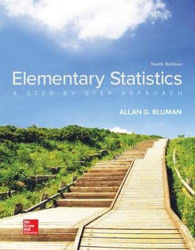 Elementary Statistics: A Step by Step Approach - 10th Edition