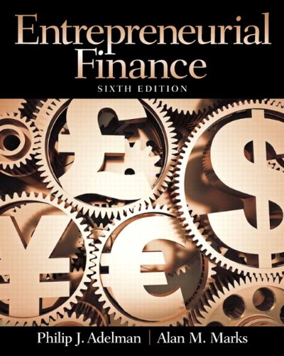 Entrepreneurial finance - 6th Edition