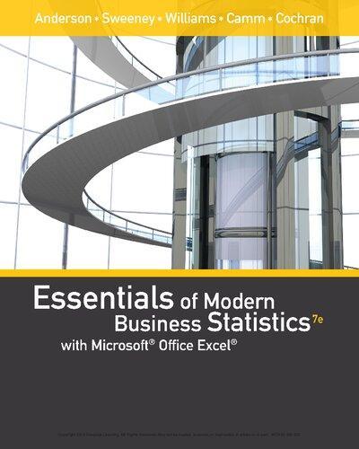 Essentials Of Modern Business Statistics With Microsoft Excel 7Th Edition