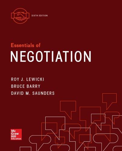 Essentials Of Negotiation 2Nd Edition