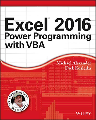 Excel 2016 Power Programming with VBA - 1st Edition