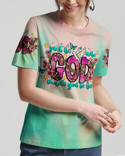 Just Be Who God Made You To Be Women's All Over Print Shirt - Tlno1207234