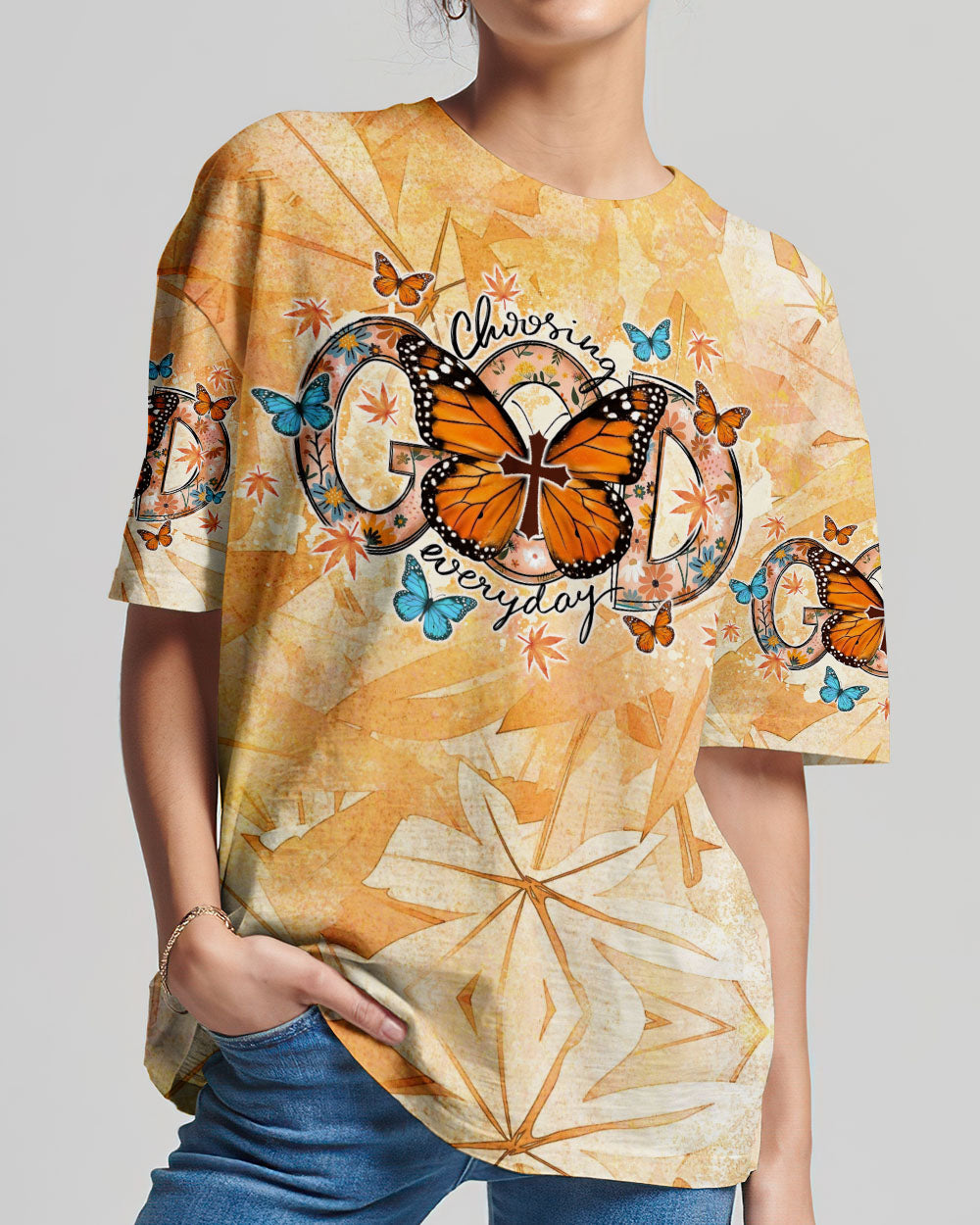 Choosing God Everyday Butterfly Women's All Over Print Shirt - Tlno1307234