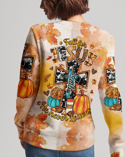 Fall For Jesus Autumn Women's All Over Print Shirt - Tlno1407234