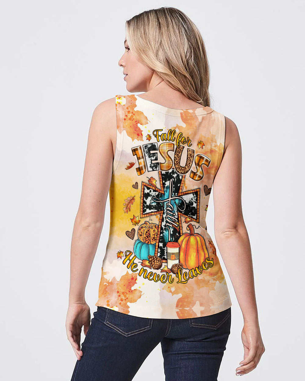 Fall For Jesus Autumn Women's All Over Print Shirt - Tlno1407234