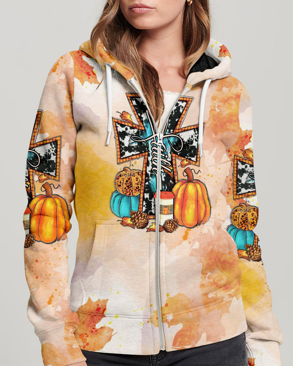 Fall For Jesus Autumn Women's All Over Print Shirt - Tlno1407234