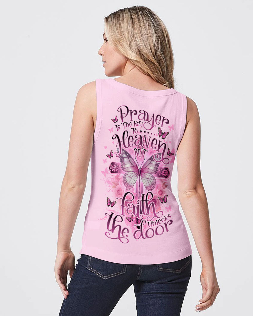 Faith Unlocks The Door Women's All Over Print Shirt - Tlno1407238