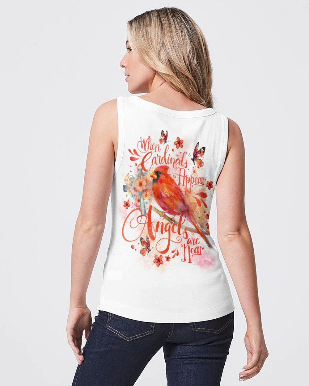 When Cardinals Appear Angels Are Near Women's All Over Print Shirt - Tlno1707237