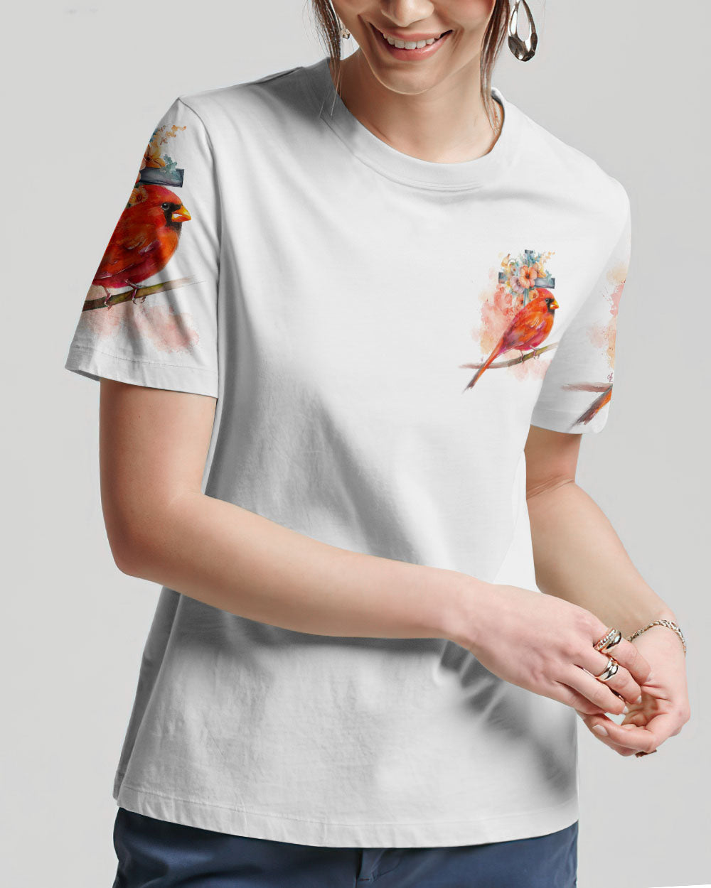 When Cardinals Appear Angels Are Near Women's All Over Print Shirt - Tlno1707237