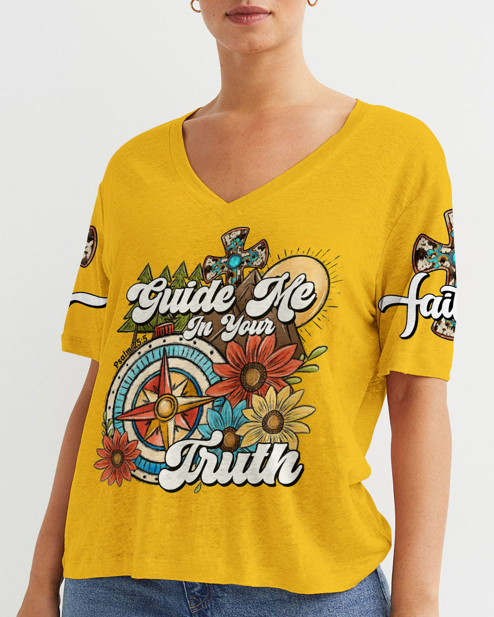 Guide Me In Your Trust Women's All Over Print Shirt - Tlno1907235