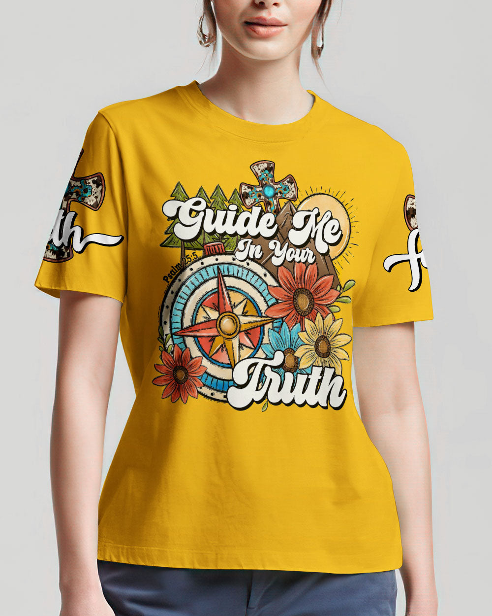 Guide Me In Your Trust Women's All Over Print Shirt - Tlno1907235