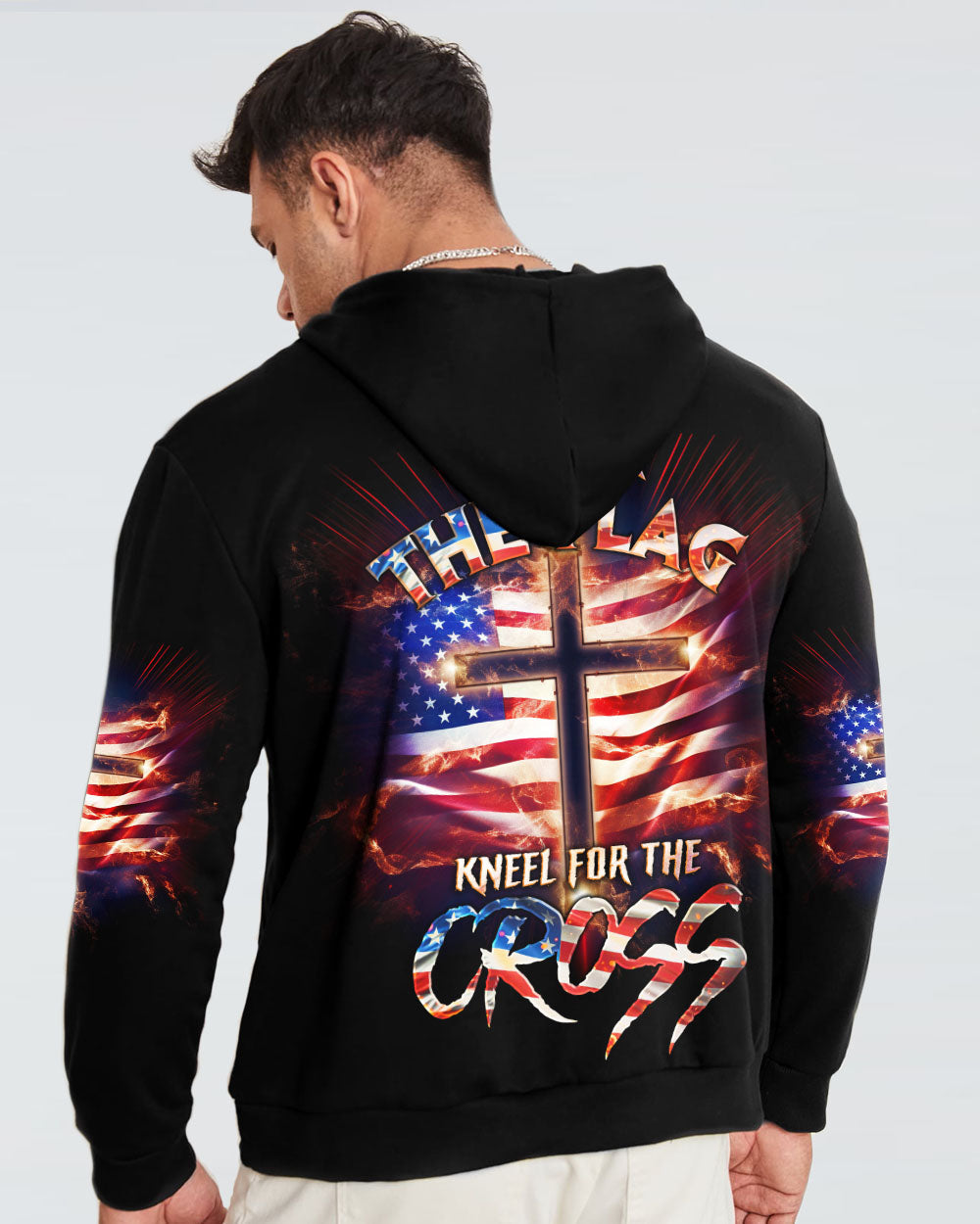 Stand For The Flag Kneel For The Cross Men's All Over Print Shirt - Tlno2407233