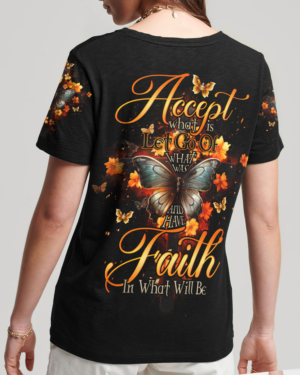 Accept What Is Let Go Of What Was Women's All Over Print Shirt - Tlno2607235