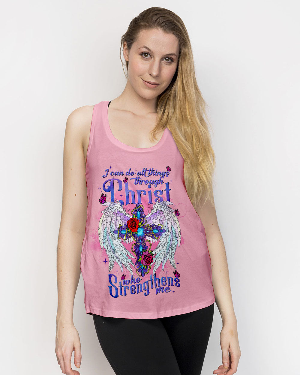 I Can Do All Things Through Christ Wings Women's All Over Print Shirt - Tlnt0707232