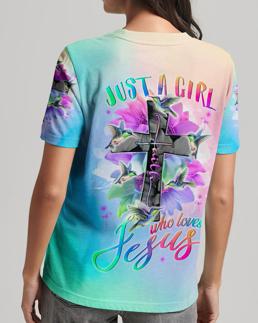 Just A Girl Who Loves Jesus Women's All Over Print Shirt - Tlnt1207234