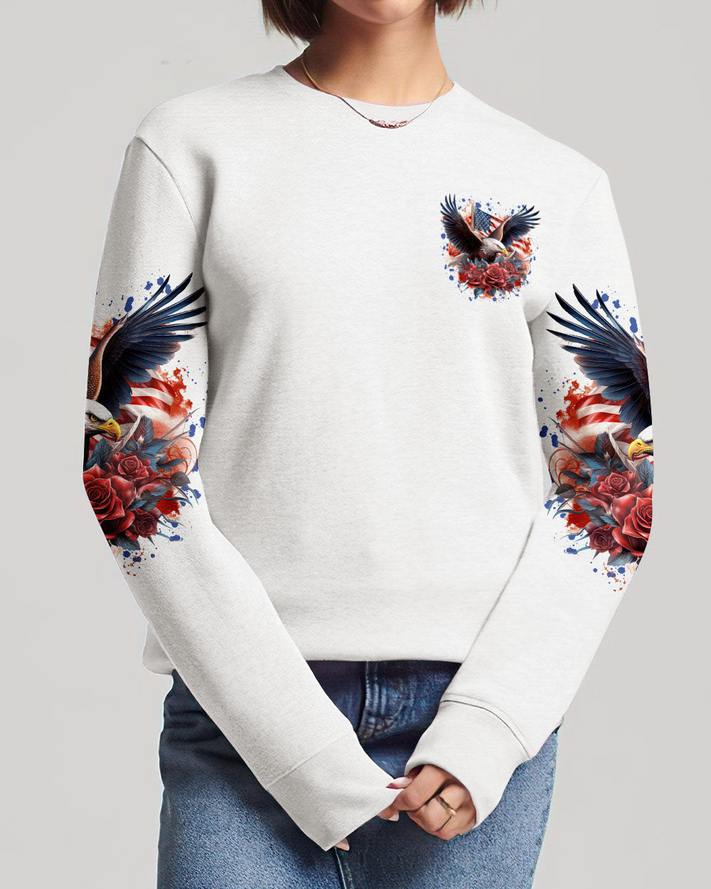 Free In Christ Eagle Women's All Over Print Shirt - Tlnt1807232