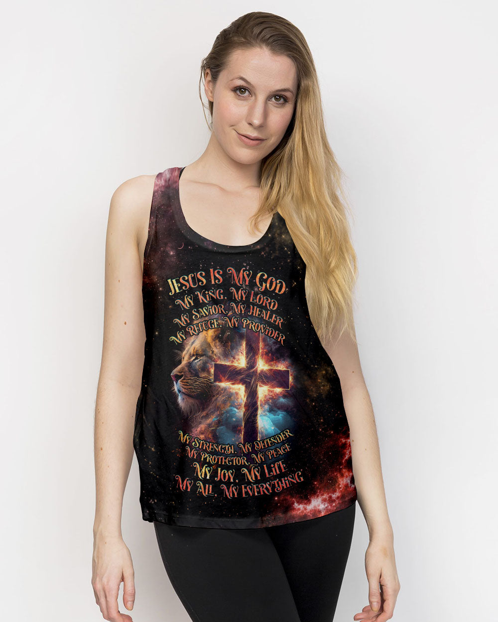 Jesus Is My Everything Lion Women's All Over Print Shirt - Tlnz0507231