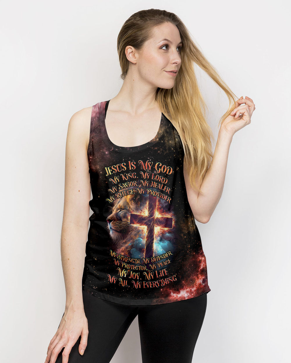 Jesus Is My Everything Lion Women's All Over Print Shirt - Tlnz0507231