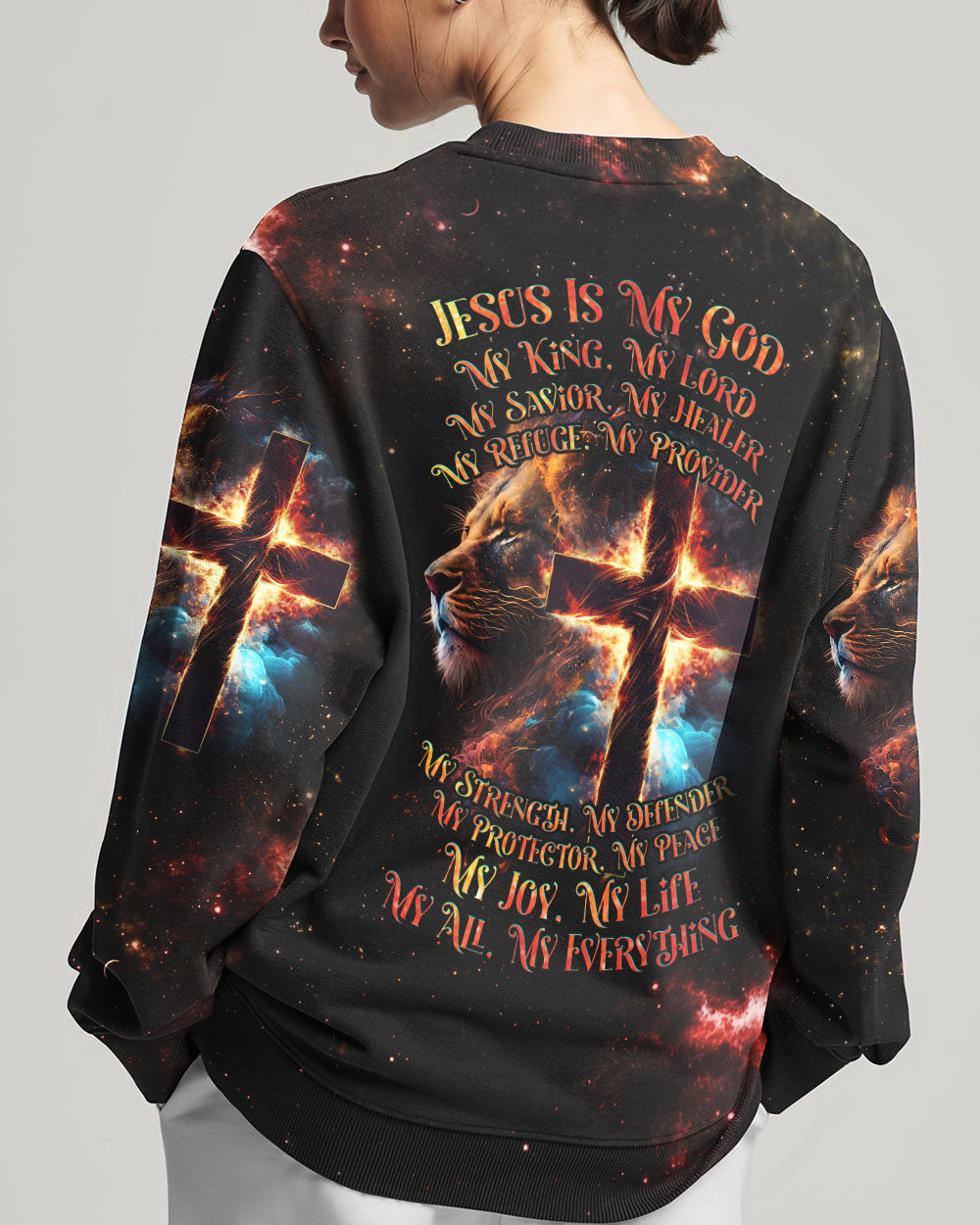 Jesus Is My Everything Lion Women's All Over Print Shirt - Tlnz0507231