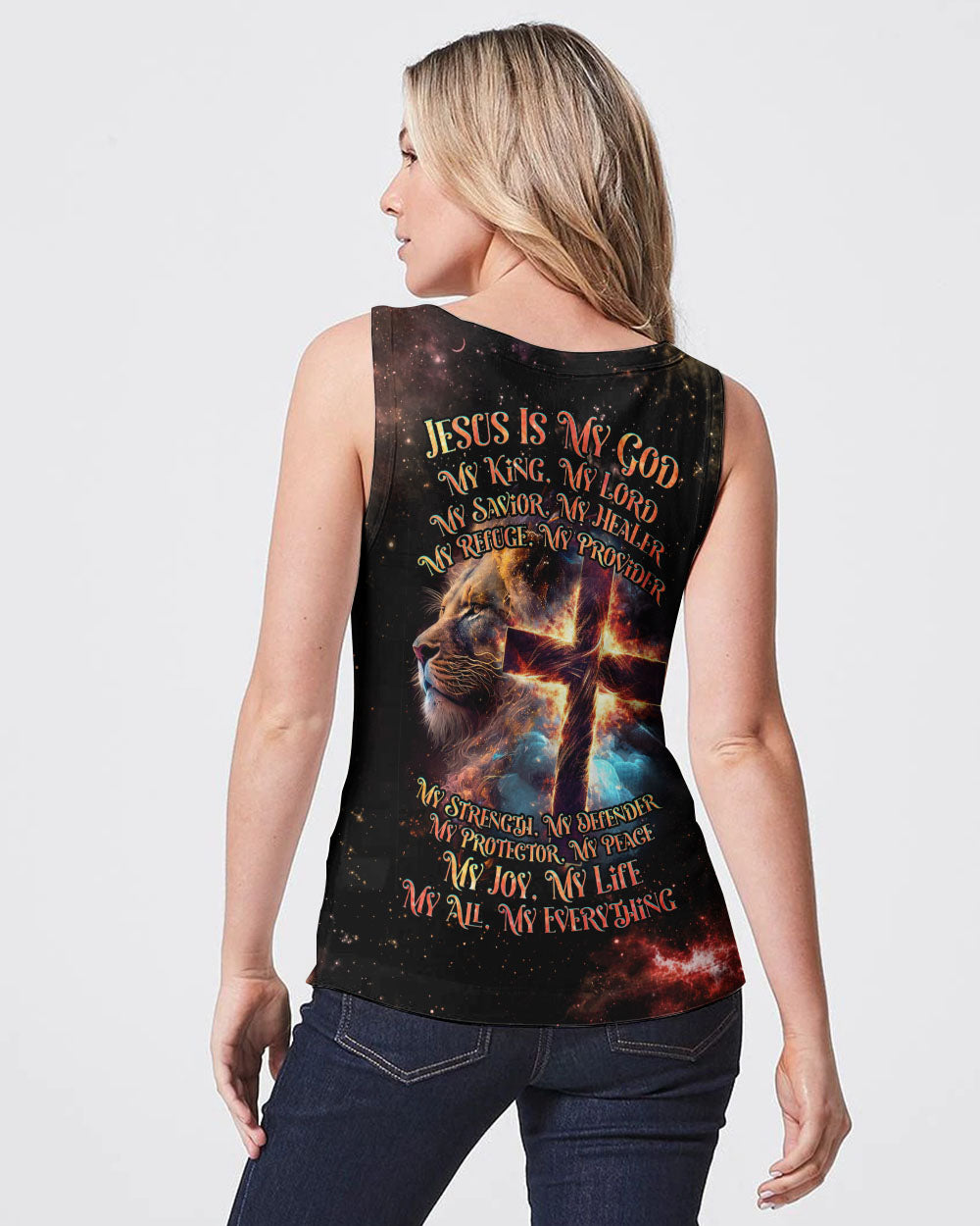 Jesus Is My Everything Lion Women's All Over Print Shirt - Tlnz0507231