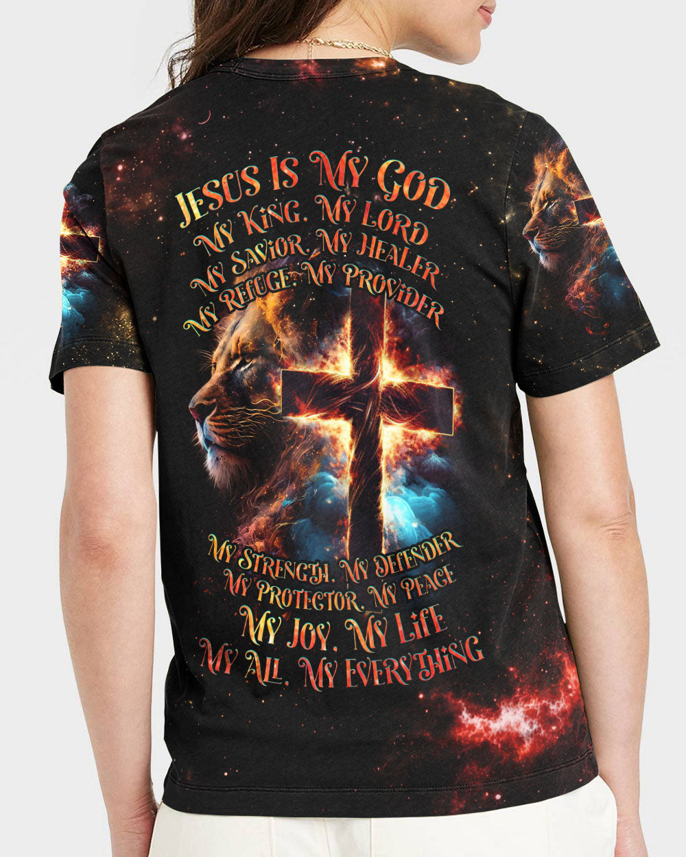 Jesus Is My Everything Lion Women's All Over Print Shirt - Tlnz0507231