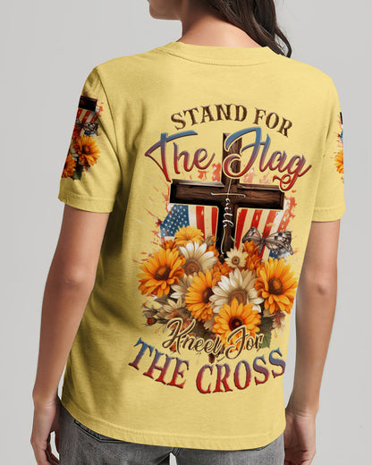 Stand For The Flag Kneel For The Cross Women's All Over Print Shirt - Tlnz0607233