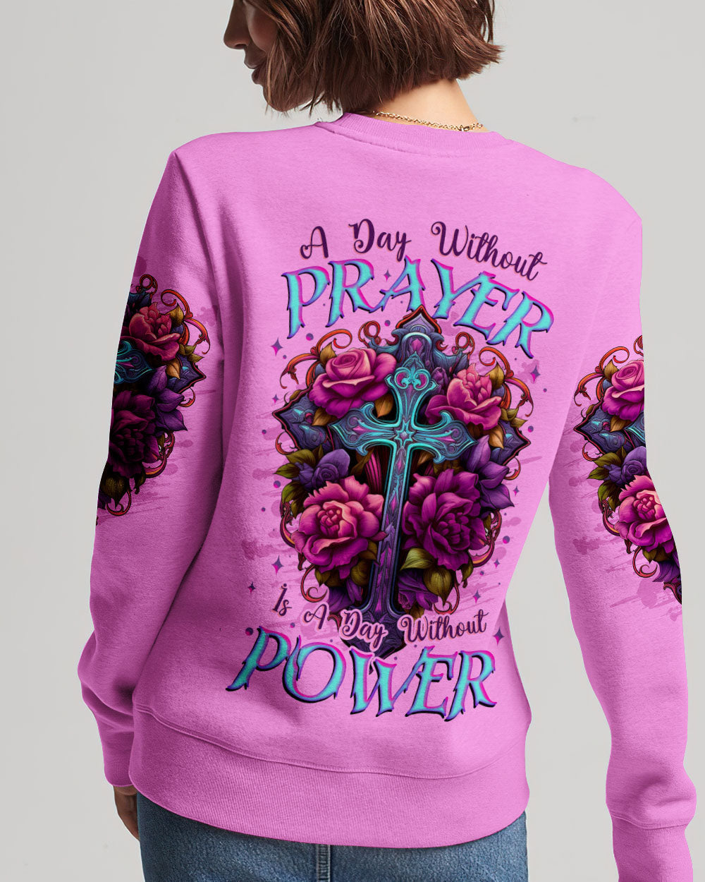 A Day Without Prayer Is A Day Without Power Women's All Over Print Shirt - Tlnz1307232