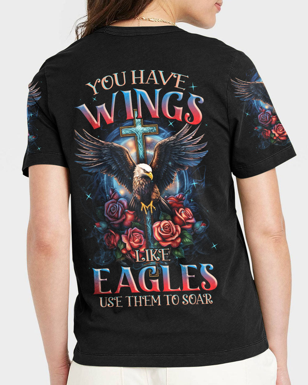 You Have Wings Like Eagles Women's All Over Print Shirt - Tlnz1807232