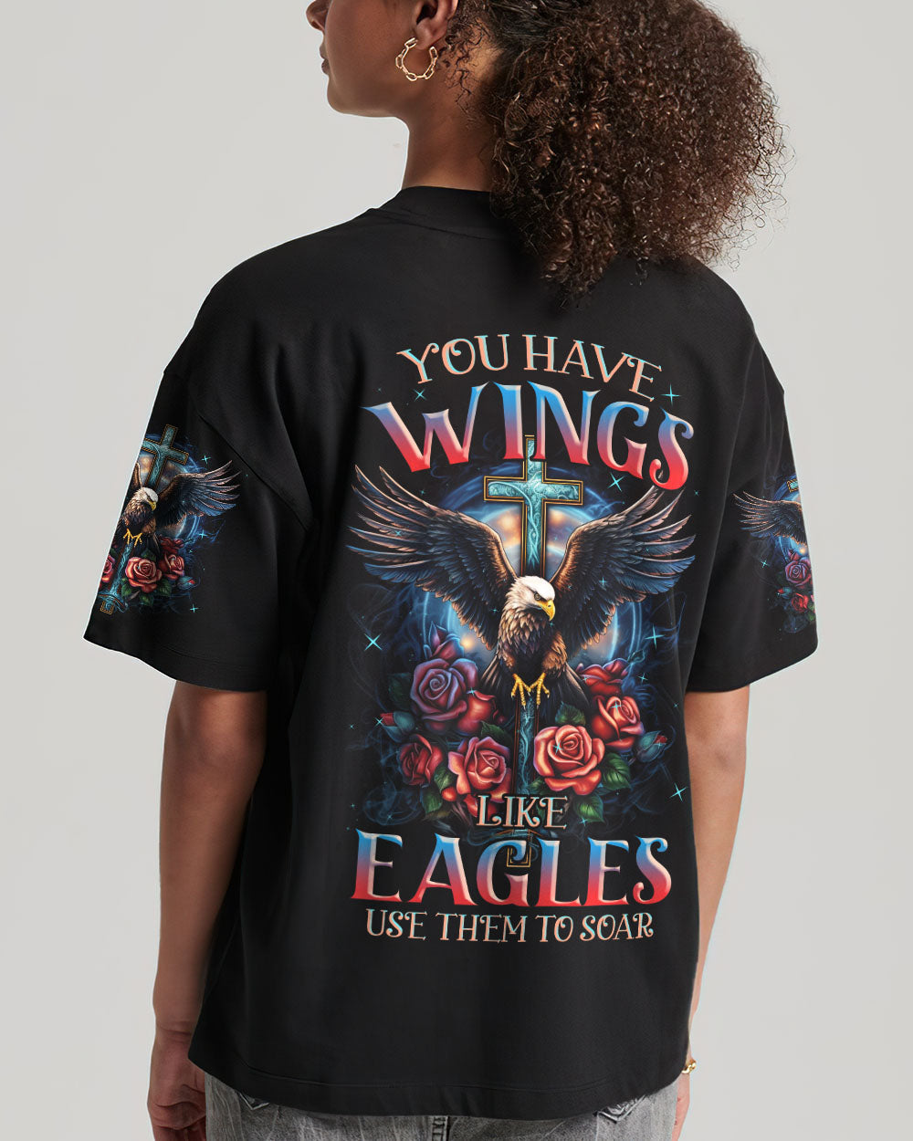 You Have Wings Like Eagles Women's All Over Print Shirt - Tlnz1807232