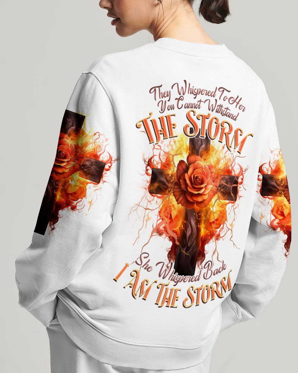 I Am The Storm Rose Cross Women's All Over Print Shirt - Tlnz1907234