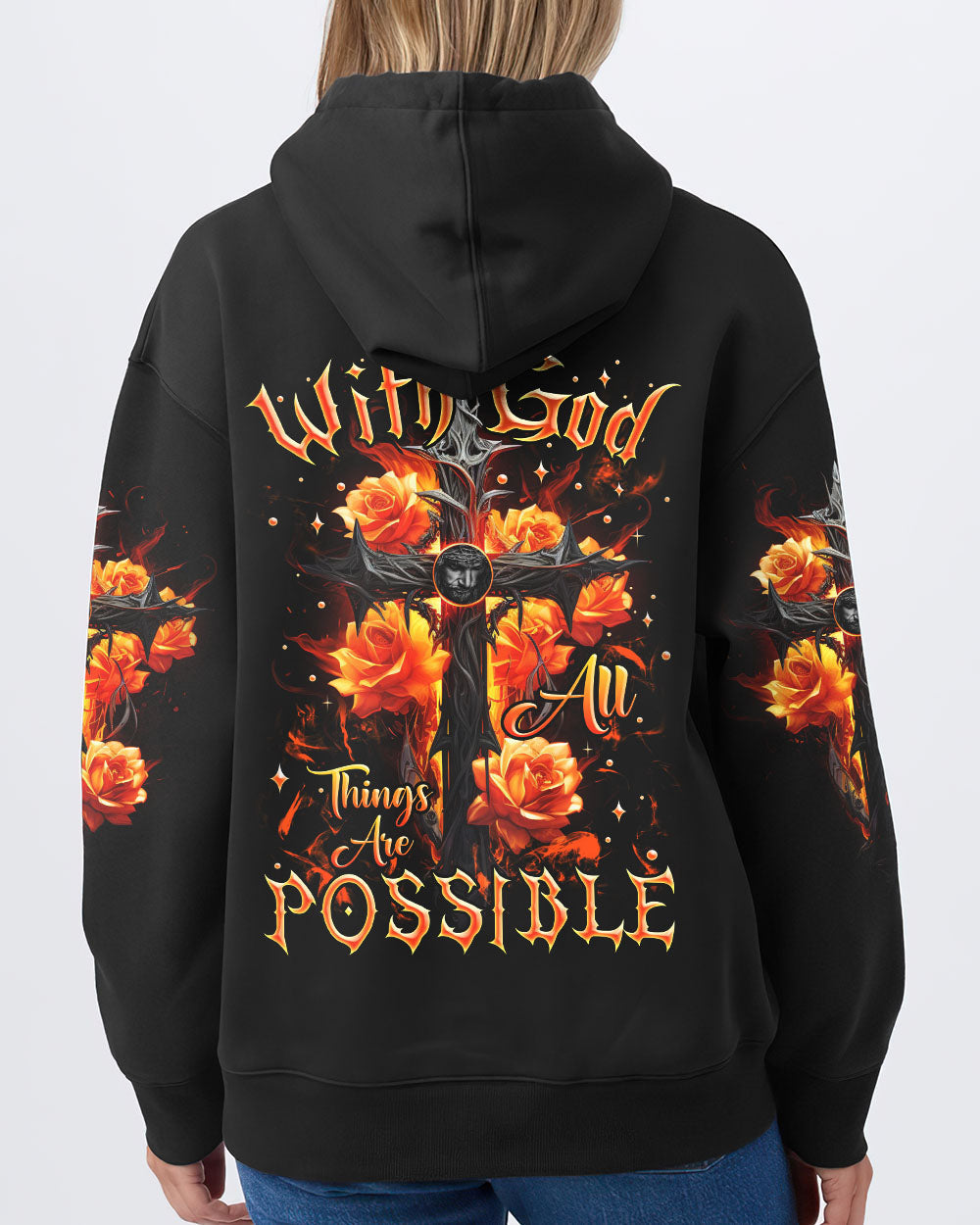 With God All Things Are Possible Women's All Over Print Shirt - Tlnz2207236