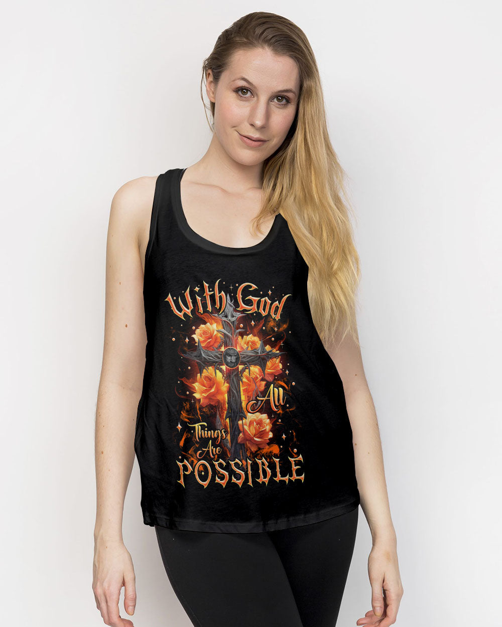 With God All Things Are Possible Women's All Over Print Shirt - Tlnz2207236