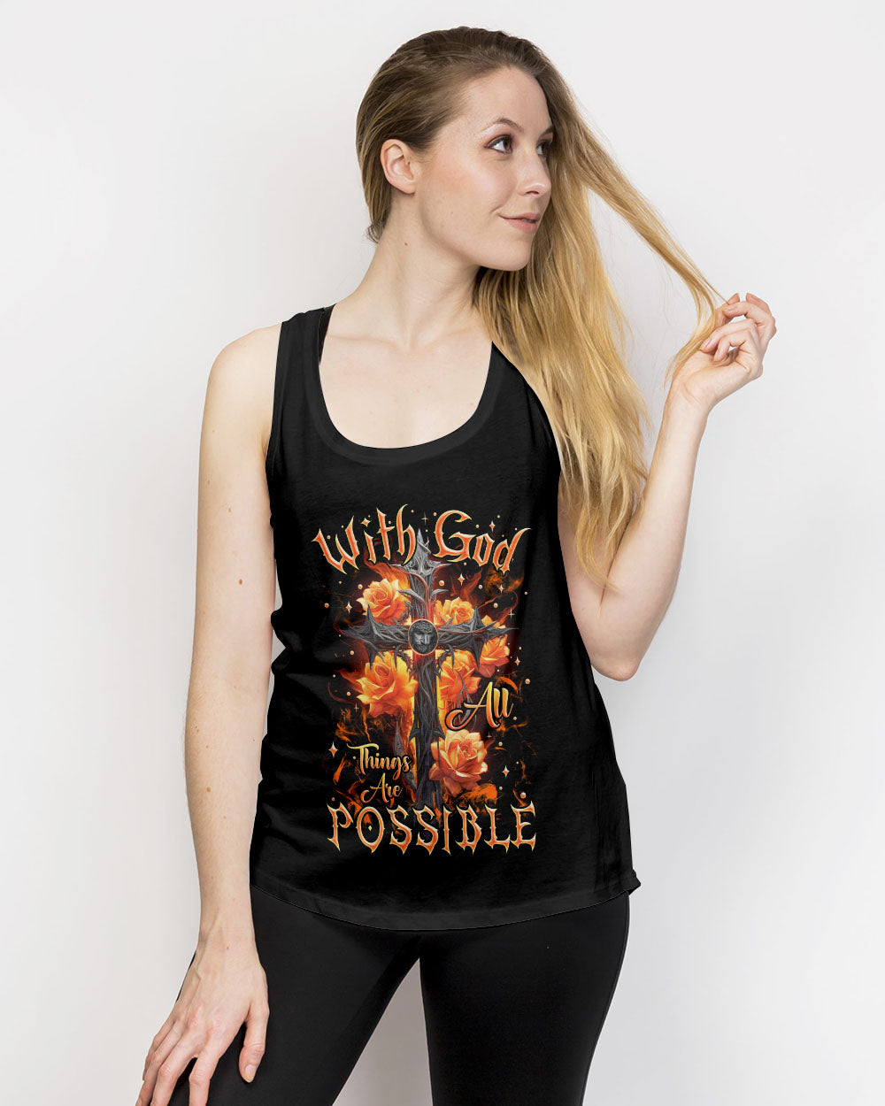 With God All Things Are Possible Women's All Over Print Shirt - Tlnz2207236