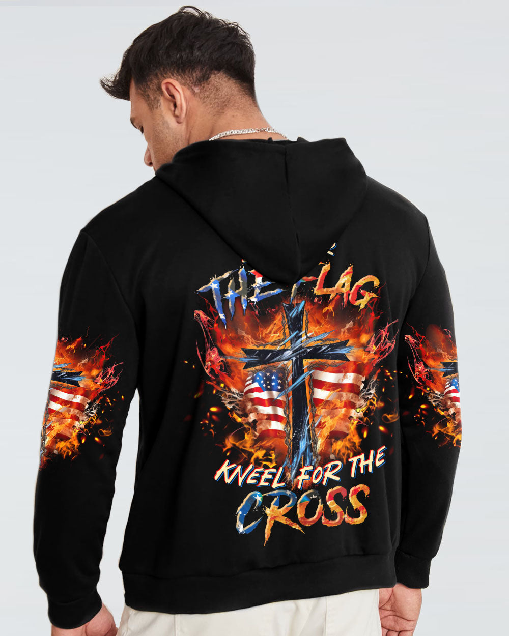 Stand For The Flag Kneel For The Cross Men's All Over Print Shirt - Tltr0707231