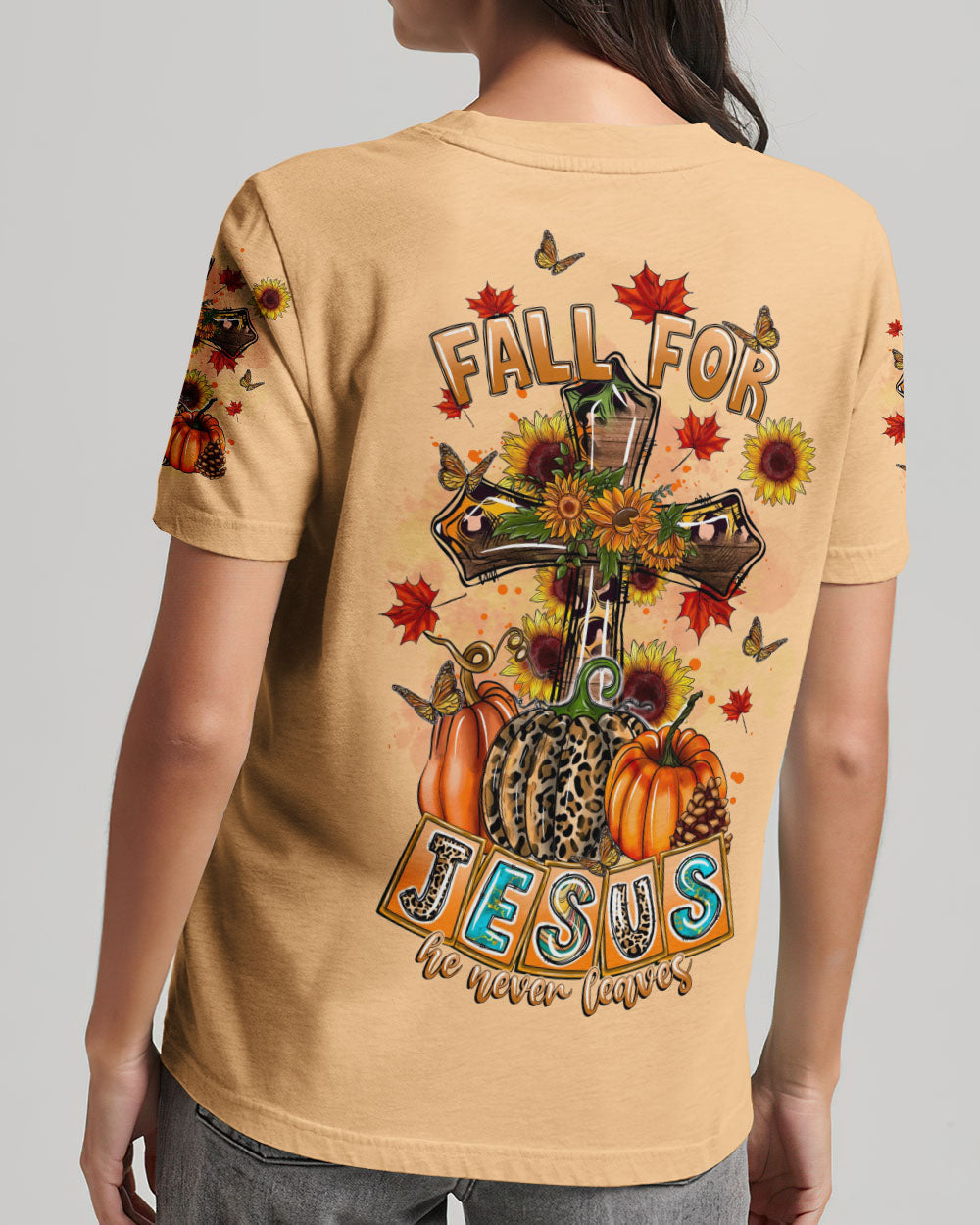 Fall For Jesus Autumn Women's All Over Print Shirt - Tltr1807234