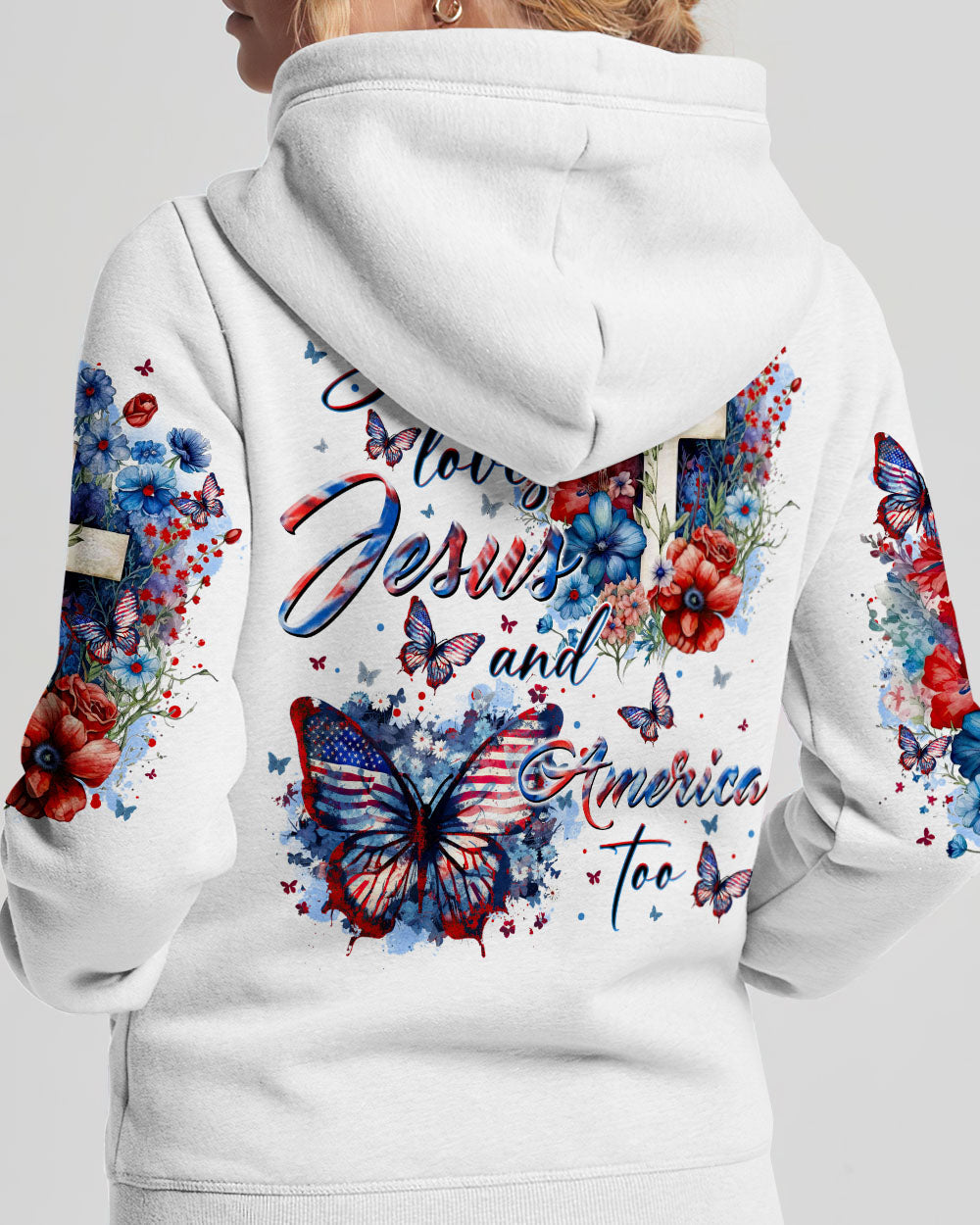 She Loves Jesus And America Too Women's All Over Print Shirt - Tltr2107231